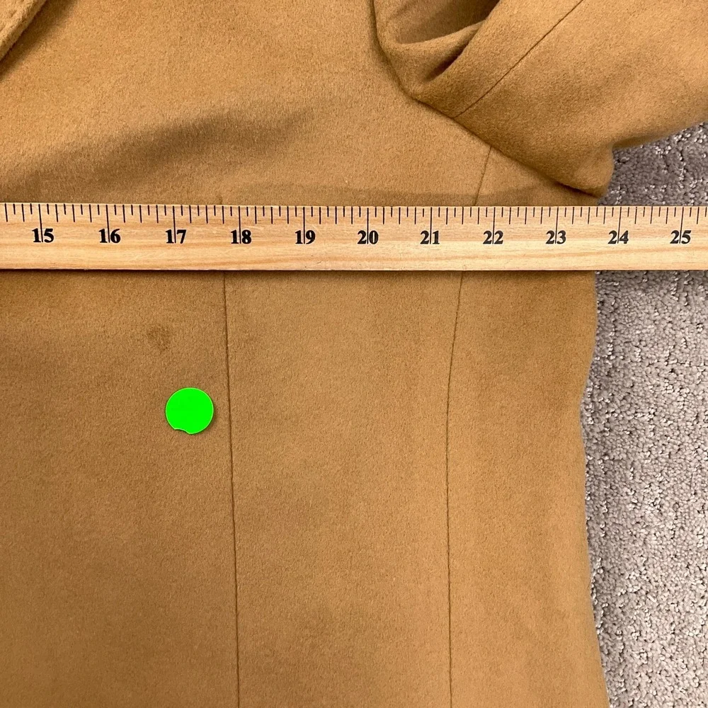 Banana Republic Overcoat Mens XLarge Camel Topcoat 3 Pocket Pick Stitch Winter‎